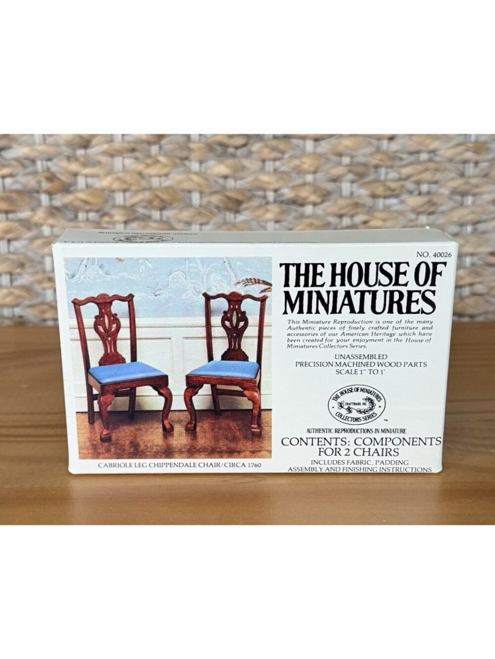 The House Of Miniatures Cabriole Leg Chippendale Chair Circa 1760 #40026
